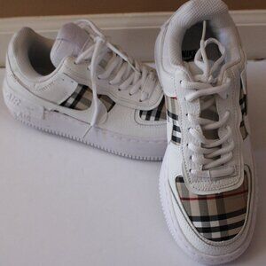 Nike Air Force 1 Custom Burberry Print Size 8